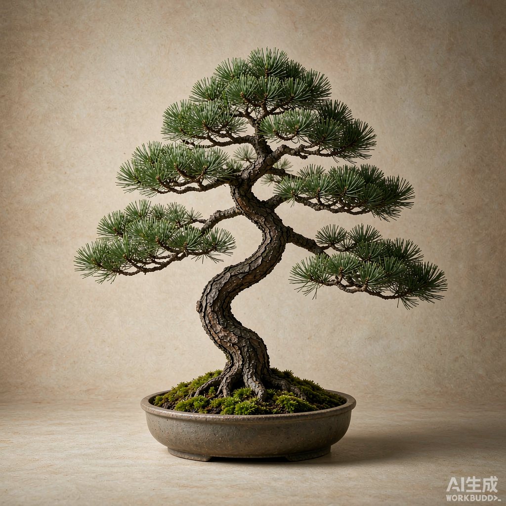 五针松盆景作品