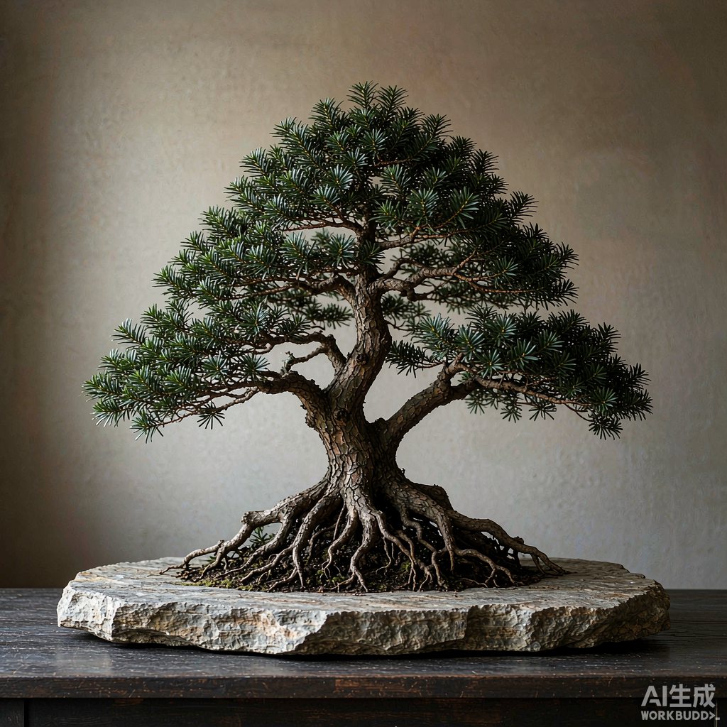 红豆杉盆景《朱实》